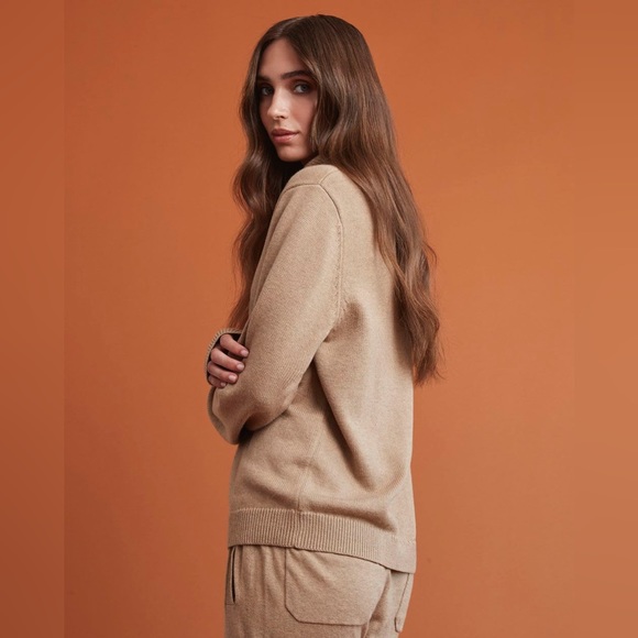 RW&CO Gender-Neutral Mock-Neck Sweater With Half-Zip M - Picture 9 of 9